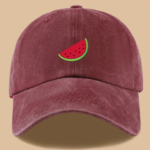 Watermelon Print Baseball Cap