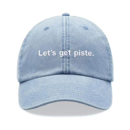 "Let's Get Piste" Baseball Caps For Women