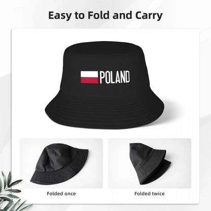 Retro Design Polish Flag & Poland Bucket Hat