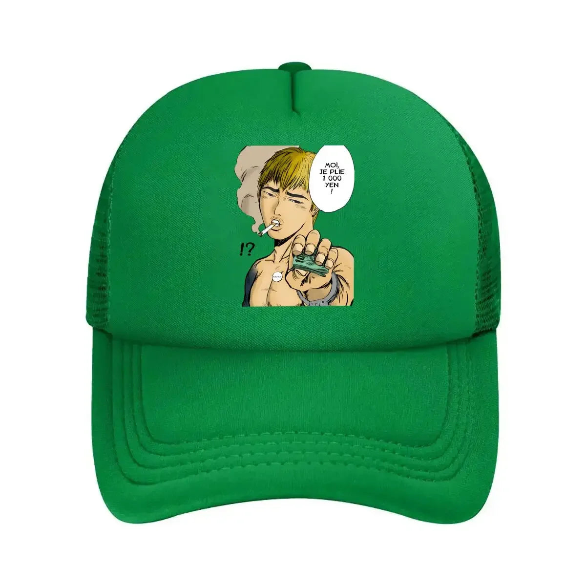 New Manga - Style Character Offering 1000 Yen Mesh Baseball Cap