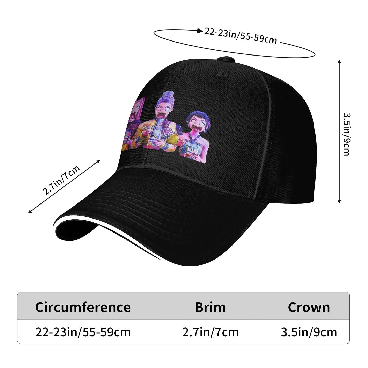 Huntrix Noodles ah Demon Hunters Sun Baseball Cap
