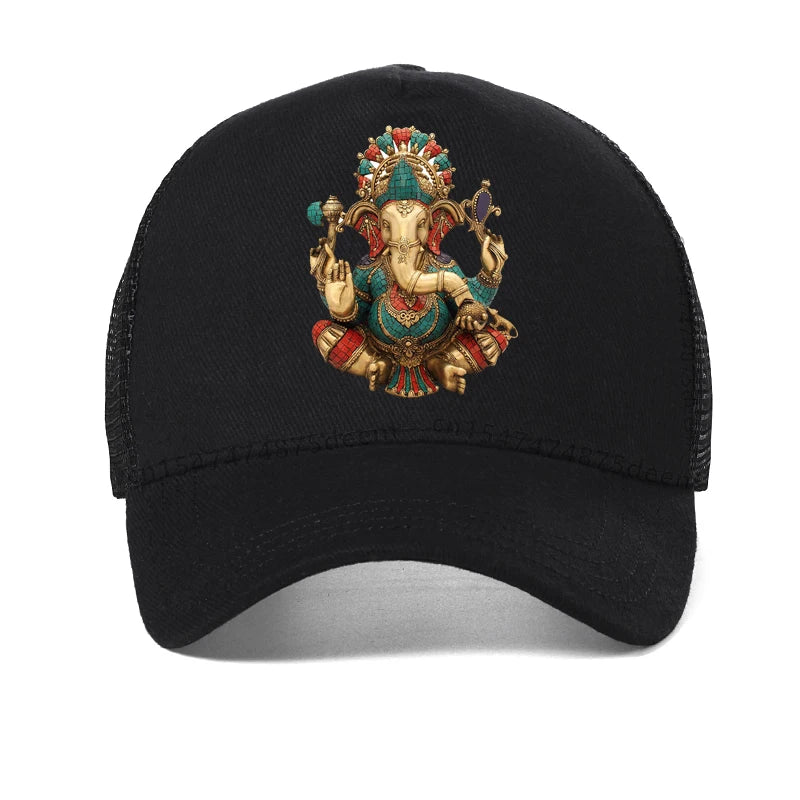 Ganesha Fashion Casual hat Hindu God of Wisdom Baseball Cap