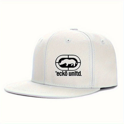 Fashionable Outdoor Flat Brimmed Hat With Fun Patterns Simple Style Unisex Snapback Caps
