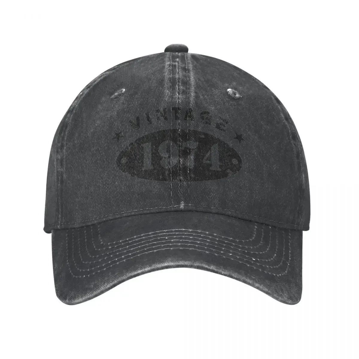 50 Years Old Retro 1974 People Baseball Caps Merchandise Classic Distressed Denim Washed
