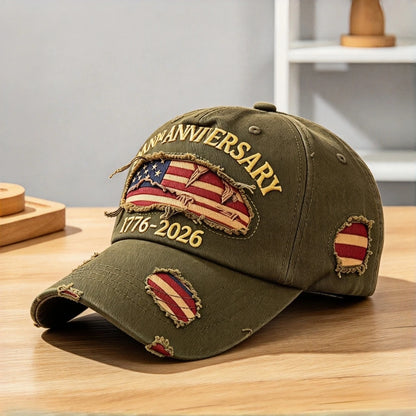 US Flag 250th Anniversary Baseball Cap