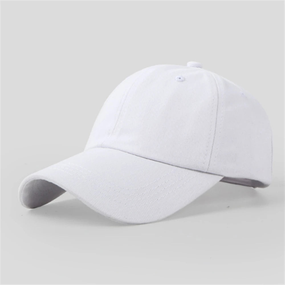 Casual Baseball Cap For Men Women Solid Color Cotton Hat Fashion Simple