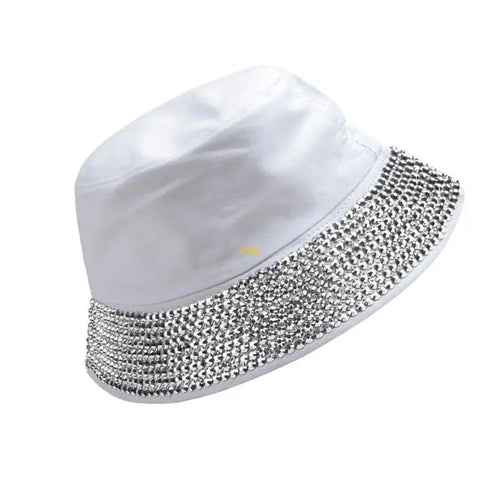 Unisex Bucket Hat Rhinestones Blingbling Fisherman Hat