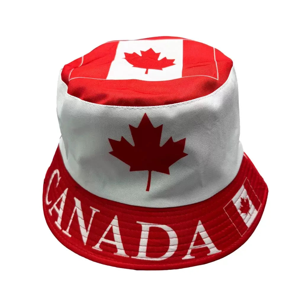 Flag Print Cheer Hat Bucket Hat