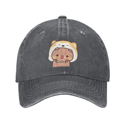 Bear And Panda Bubu Dudu Denim Cap Casual Baseball Caps