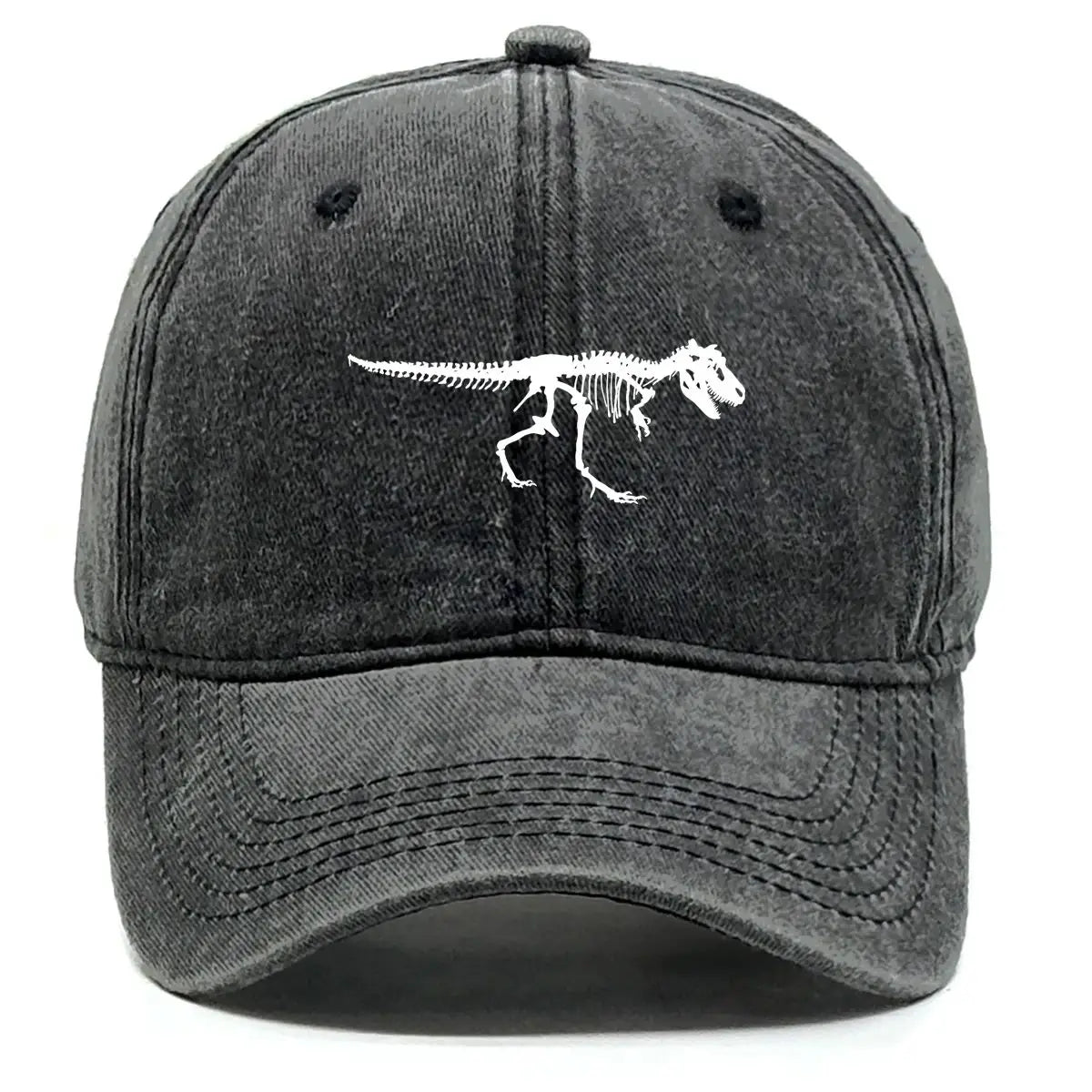 Skeleton Dinosaur Print Baseball Cap