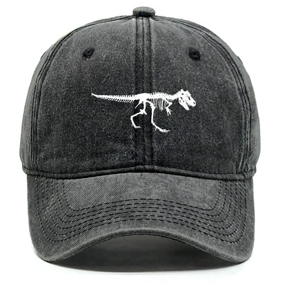 Skeleton Dinosaur Print Baseball Cap