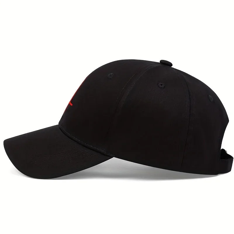 Unisex Cross Embroidery Baseball Caps Spring Autumn