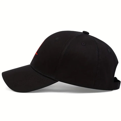 Unisex Cross Embroidery Baseball Caps Spring Autumn