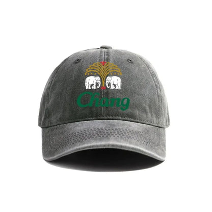 Chang Beer Baseball Cap Distressed Hats Chang Beer Thai Drink Hat Fashion