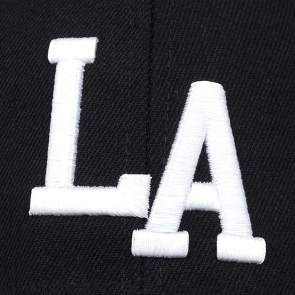 Unisex LA Letter Embroidery Baseball Caps For Men Women