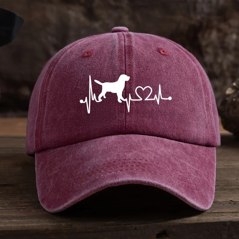 Dog Love Printed Baseball Cap