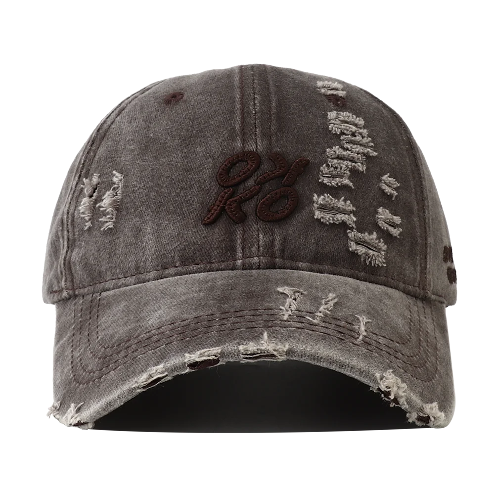 2025 New Retro Washed Cotton Baseball Cap Unisex Letter Embroidery Caps