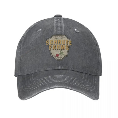 Hip Hop Baseball Cap Snapback Hat Dwight Schrute Farms The Office Spring Summer Cap