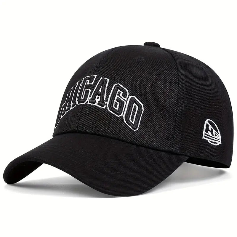 Unisex CHICAGO Letter Embroidery Baseball Caps Spring Autumn