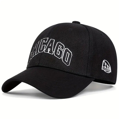 Unisex CHICAGO Letter Embroidery Baseball Caps Spring Autumn