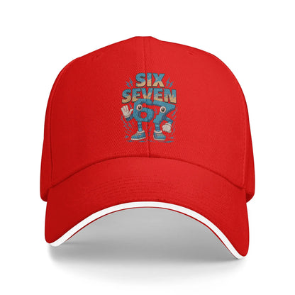 Casual 67 Six Seven 6-7 Funny Italian Brainrot Baseball Cap