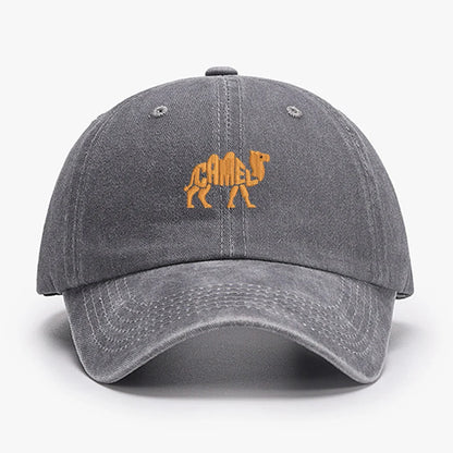 Camel Embroidered Exquisite Animal Vintage Cotton Baseball Caps Men Women