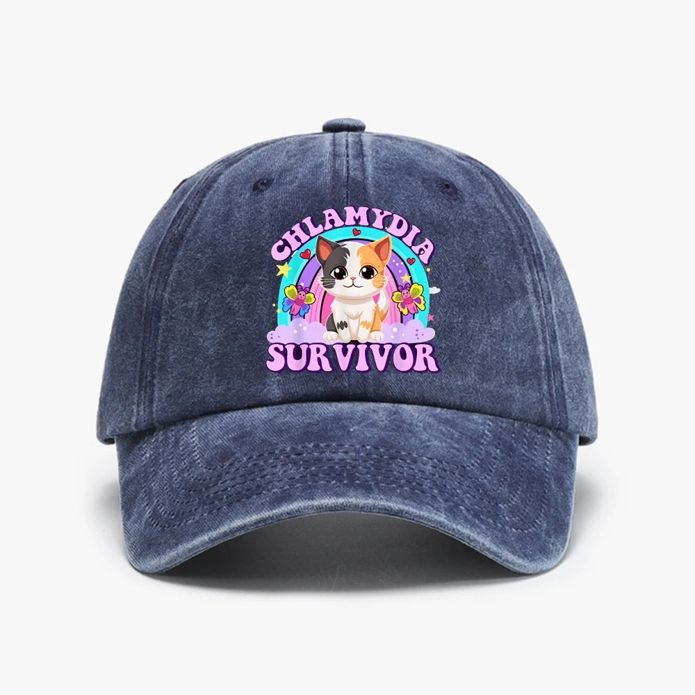 Chlamydia Survivor Cat Baseball Cap