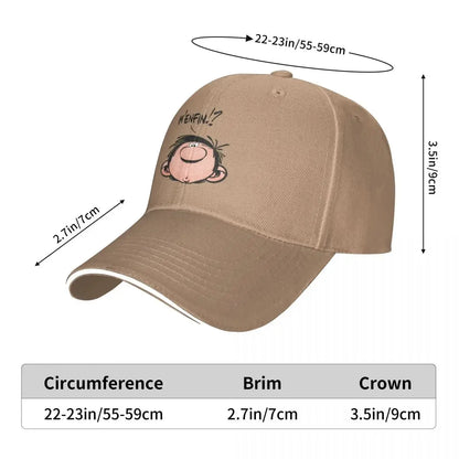 New Magazine Spirou Gaston Lagaffe Color Big Ben Gaston Lagaffe Anime Baseball Cap