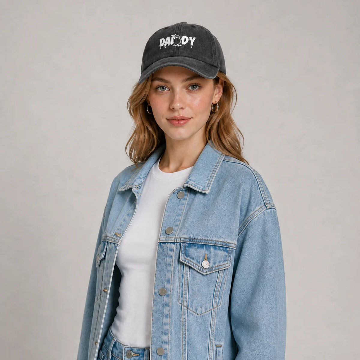Bold Daddy Text Graphic Baseball Cap