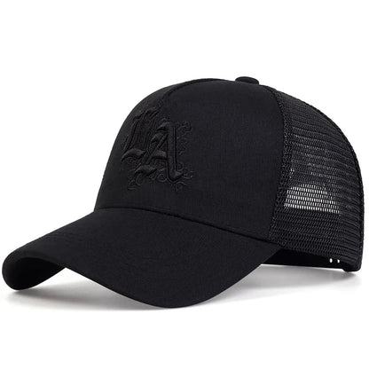 Unisex Letter Embroidery Baseball Net Caps
