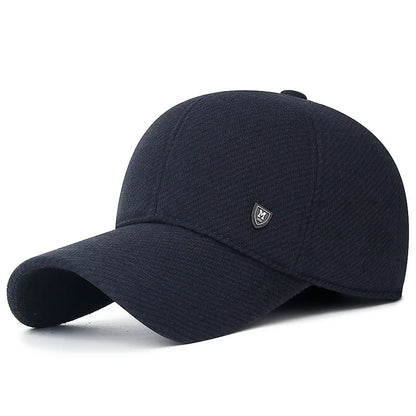 New Black Baseball Caps For Men Women Sunhat Solid Letter Sunscreen Cap