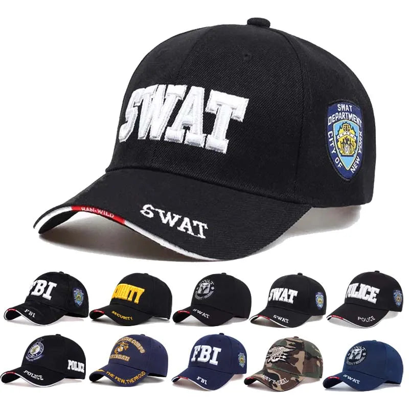 Army Cap Male Letter Embroidered Black Baseball Caps Men