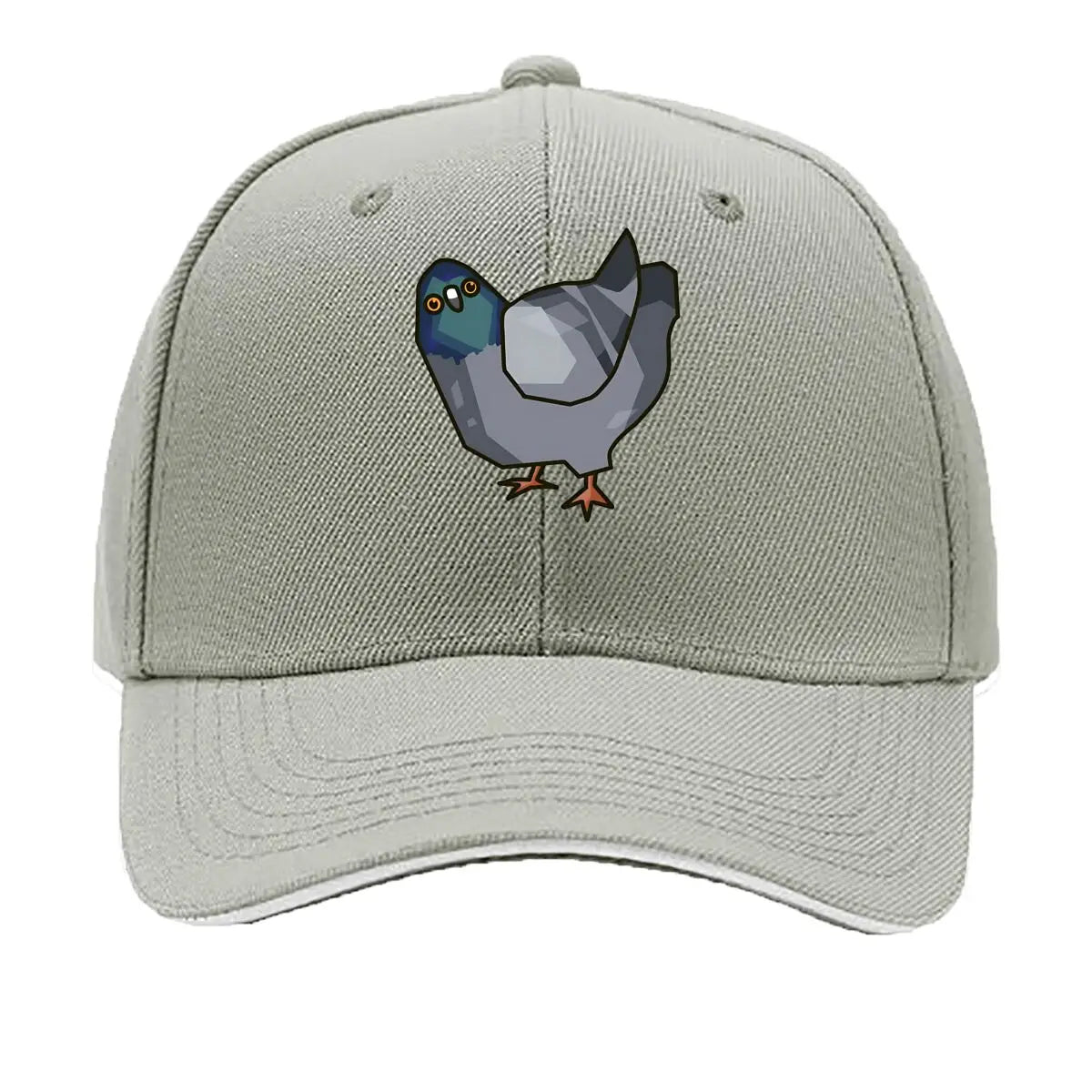 Low Poly Pigeon Quirky Character Baseball Cap