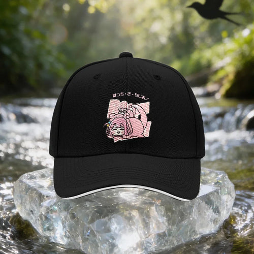 Lazy Pink Manman Beast Sandwich Baseball Cap