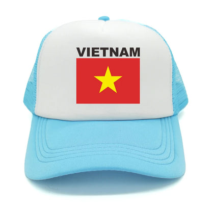Vietnam Trucker Cap Summer Men Cool Country Flag Hat Baseball Cap