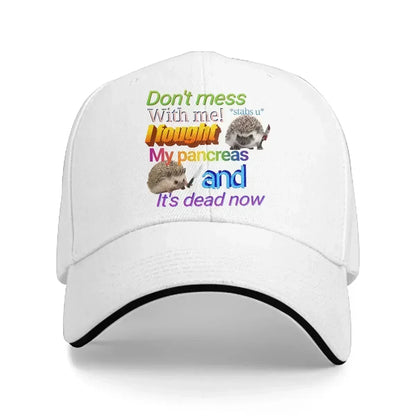 Fought My Pancreas Adjustable Baseball Hat