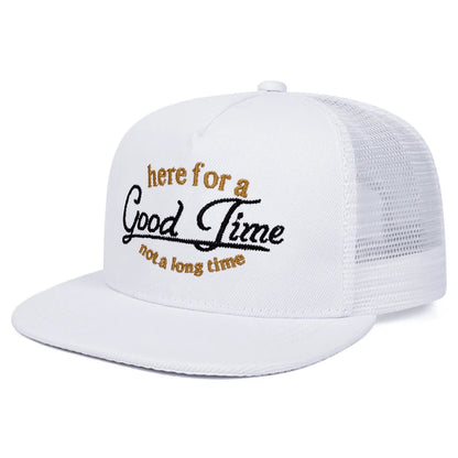 Personalized New Flat Edge Hat letters Creative Embroidered Street HipHop Hat Snapback Caps