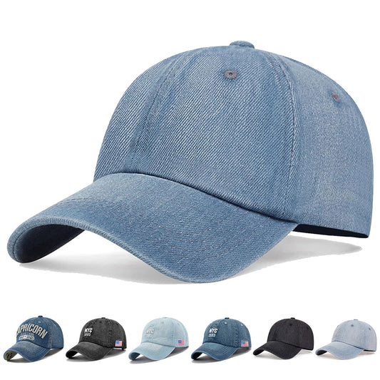 Unisex Light Board Denim Washed Baseball Caps