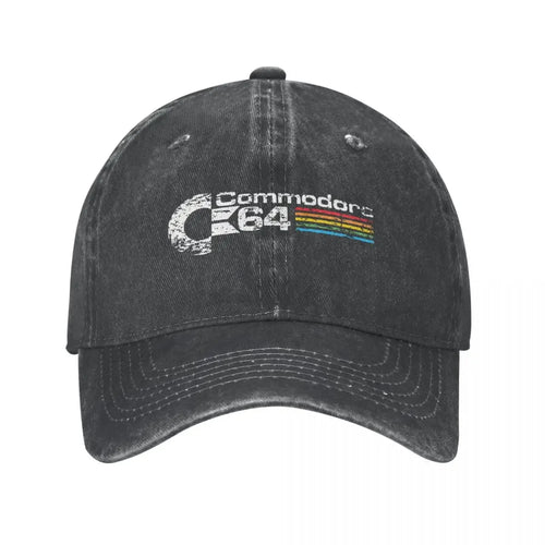 Hip Hop Denim Retro Commodore 64 Baseball Cap Homme Spring Autumn