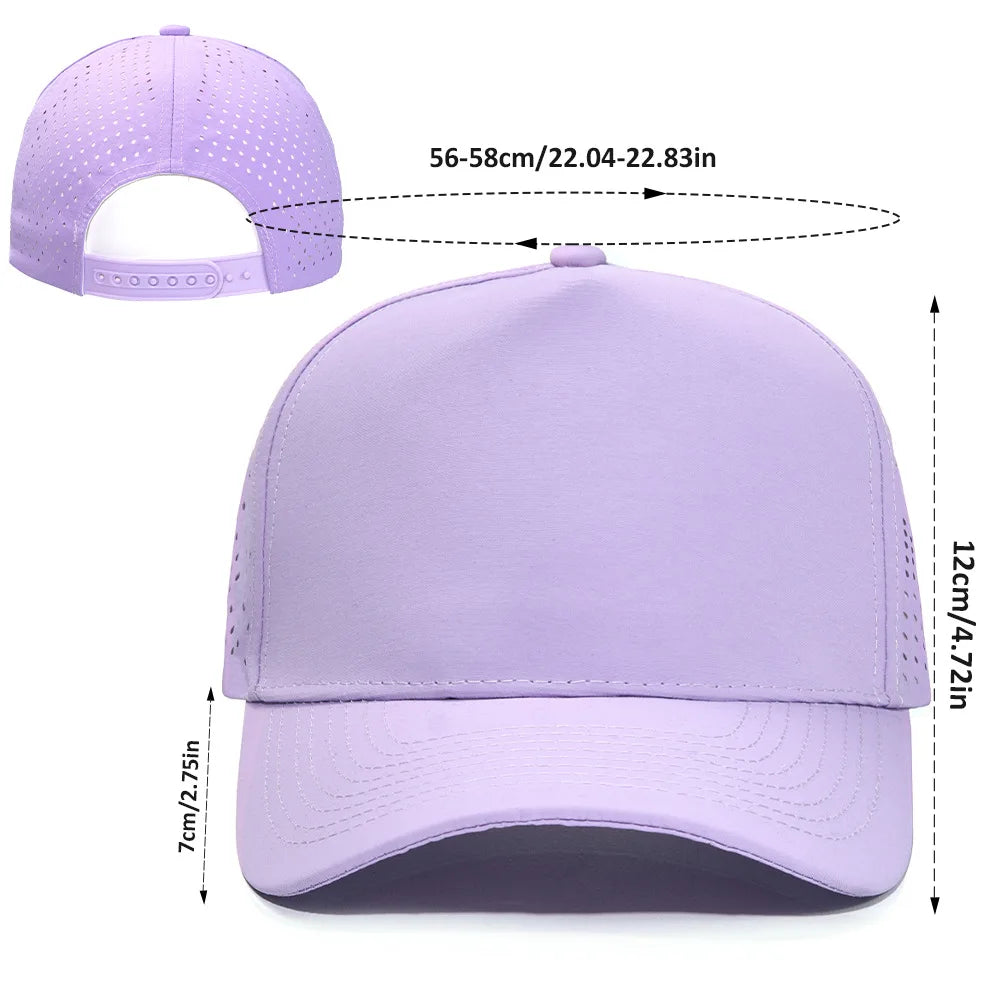 New Five-Ply Laser Perforated Cap Breathable Sports Baseball Cap
