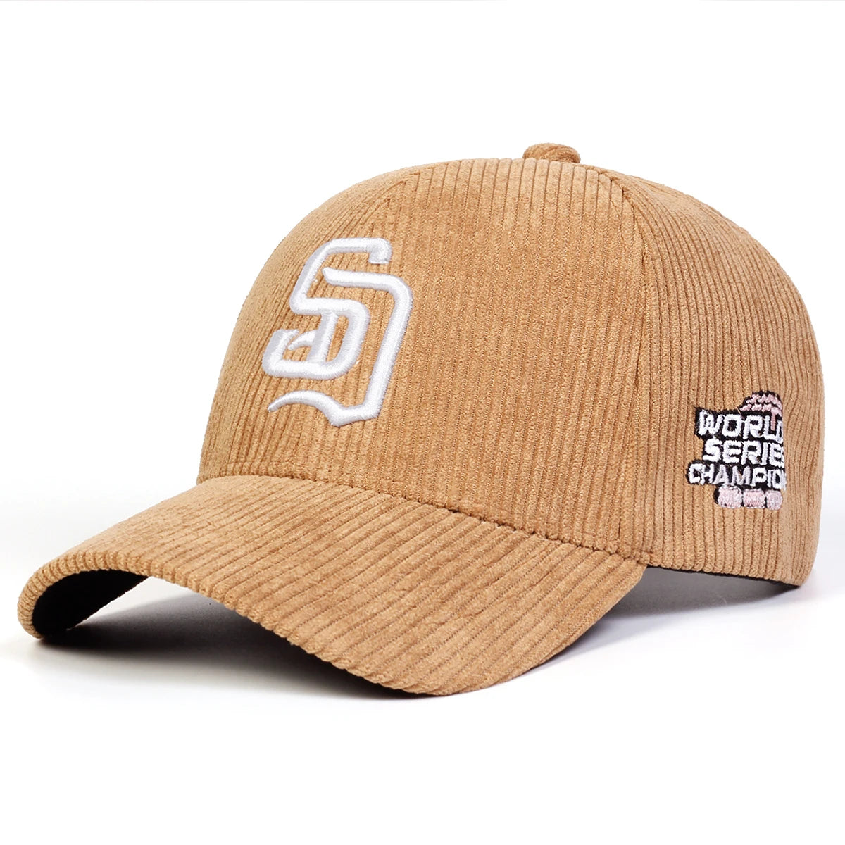 Unisex SD Letter Embroidery Corduroy Baseball Caps Spring And Autumn