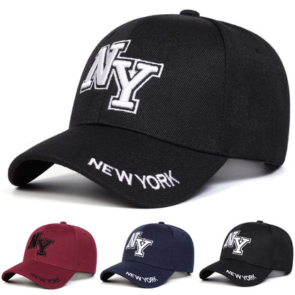 Unisex NY Letter Embroidery Baseball Caps Spring and Autumn