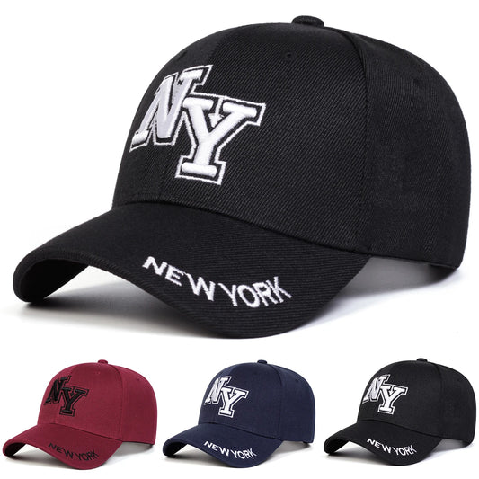 Unisex NY Letter Embroidery Baseball Caps Spring and Autumn