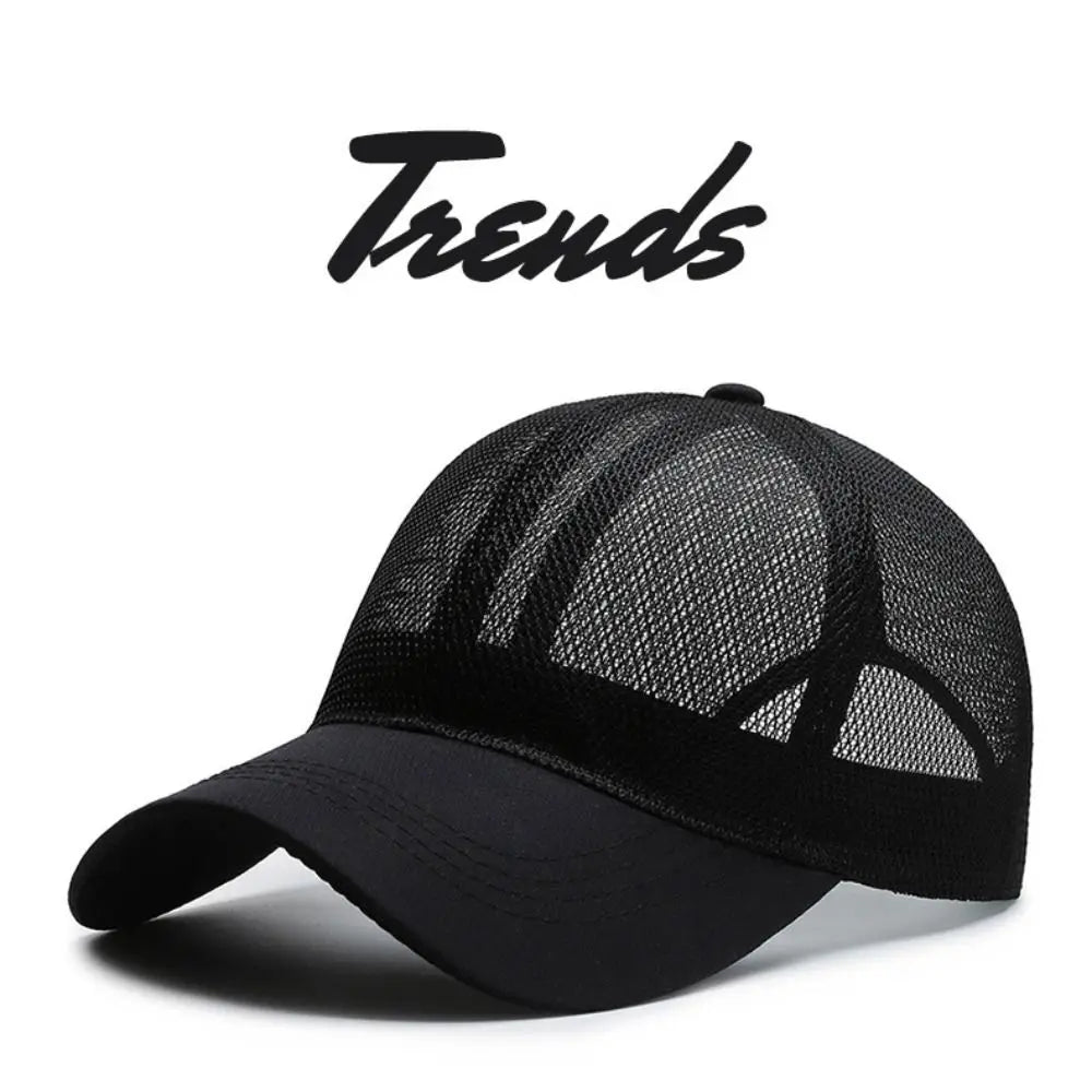 Full Mesh Sun Protection Caps Adjustable Quick Dry For Man Women
