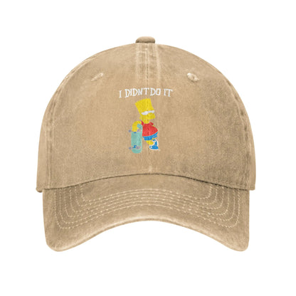 The S-simpson Skateboard Casual Baseball Cap