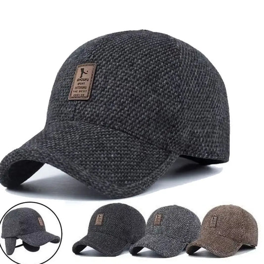 Autumn Winter Casual Adjustable Hats Earmuffs Hat Warm Baseball Cap