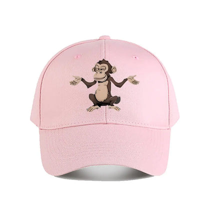 Funny Cartoon Monkey Vinyl Wall Decor Baseball Cap