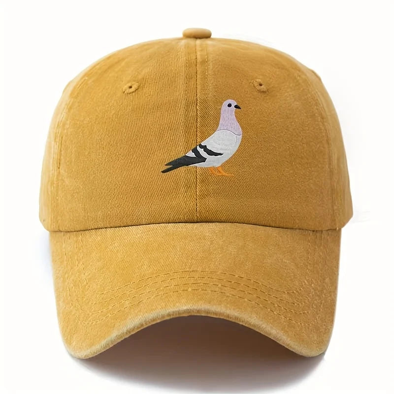 Pigeon Print Baseball Cap For Both Men And Women