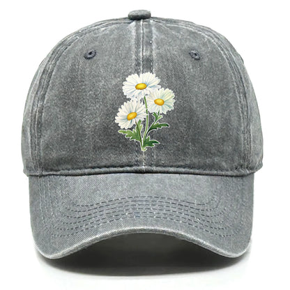 Flower Print Snapback Baseball Cap Flower Hat
