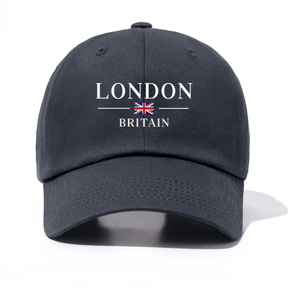 London Print Baseball Cap For Adults
